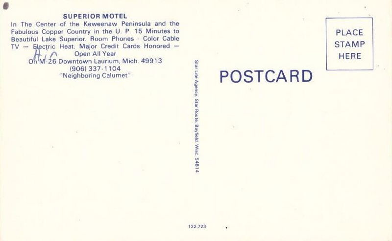 Superior Motel - Vintage Postcard (newer photo)